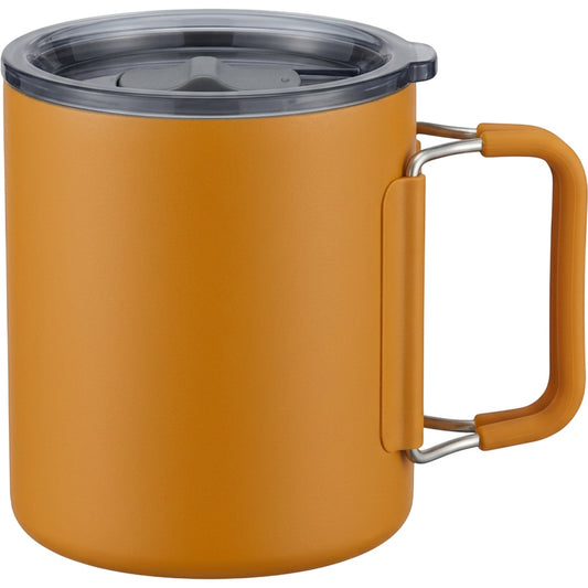 Vizes Insulated Folding-Handle Camp Mug 400 ml Amber - Product view