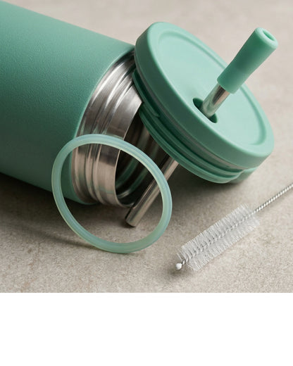 Vizes Slim Insulated Straw Tumbler 600 ml Jade - Detail view