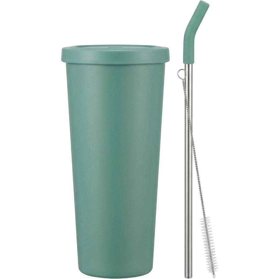 Vizes Slim Insulated Straw Tumbler 600 ml Jade
